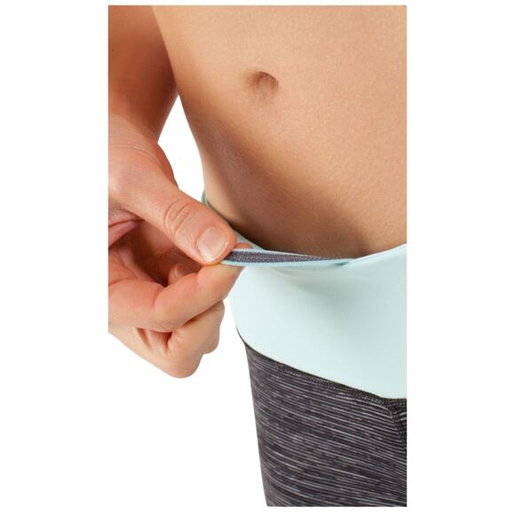 Lululemon Run Excel Crop Wee Are From Space Black Aquamarine Legging 4 Pocket - Picture 3 of 7